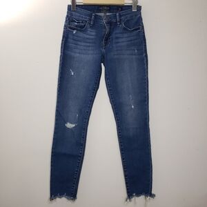 Lucky Brand Skinny Distressed Ankle Jeans Size 26